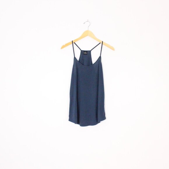 *Angie Racer Back Navy Tank Top - Picture 3 of 6